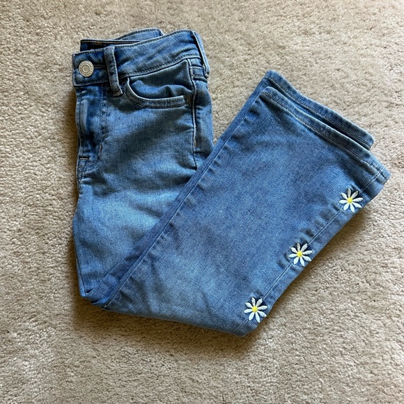 GAP Blue Flare Jeans with Daisy Embroidery - Picture 9 of 9